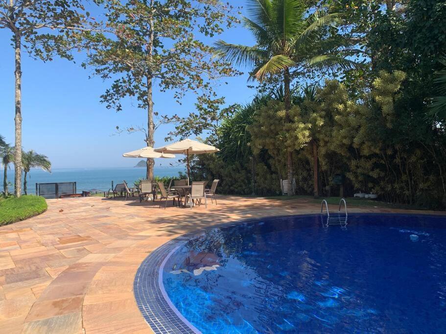 Casa Deliciosa Em Condo C/ Piscina Frente Ao Mar Sao Sebastiao  Esterno foto